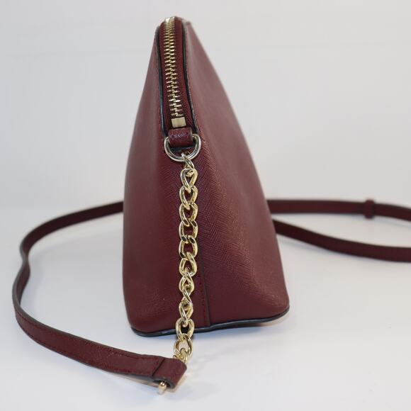 Michael Kors Jet Set Crossbody Bag – Merlot Saffiano Leather - Picture 4 of 8